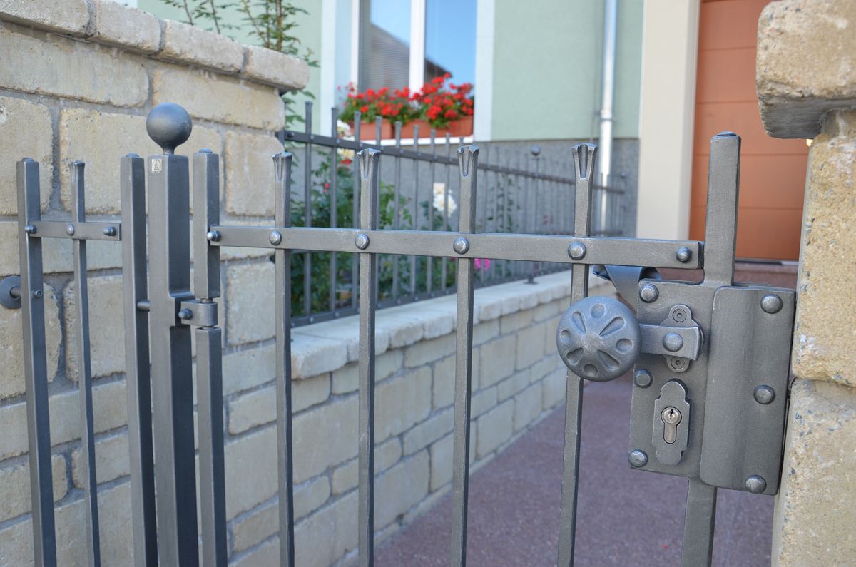 kovaná branka detail