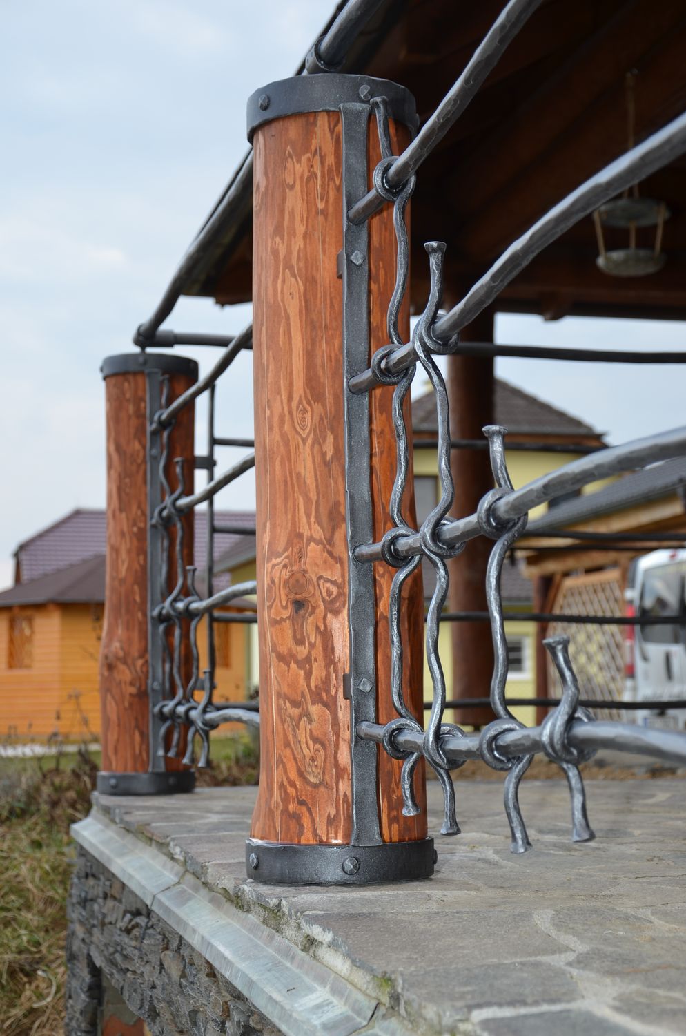 detail zábradlí